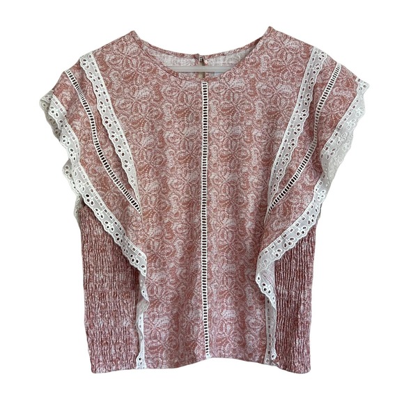 MISA Boho Nilu Blouse in Washed Tile Pink Size XL - Picture 4 of 11